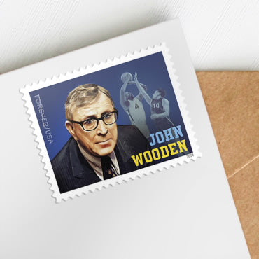 2024 John Wooden Forever First Class Postage Stamps