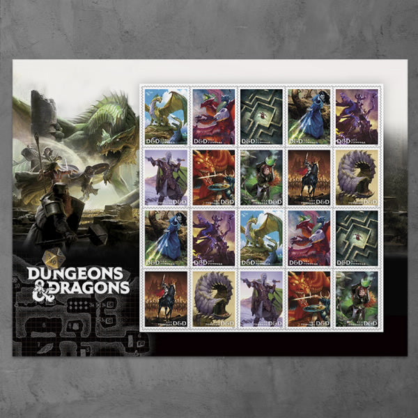 2024 Dungeons & Dragons Stamps Forever First Class Postage Stamps