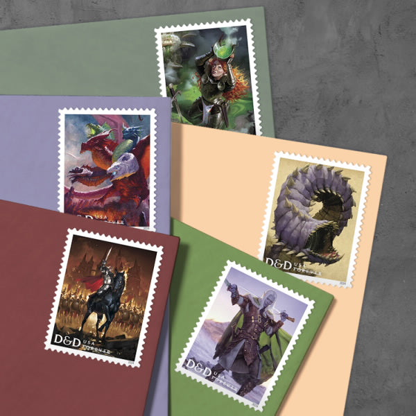 2024 Dungeons & Dragons Stamps Forever First Class Postage Stamps