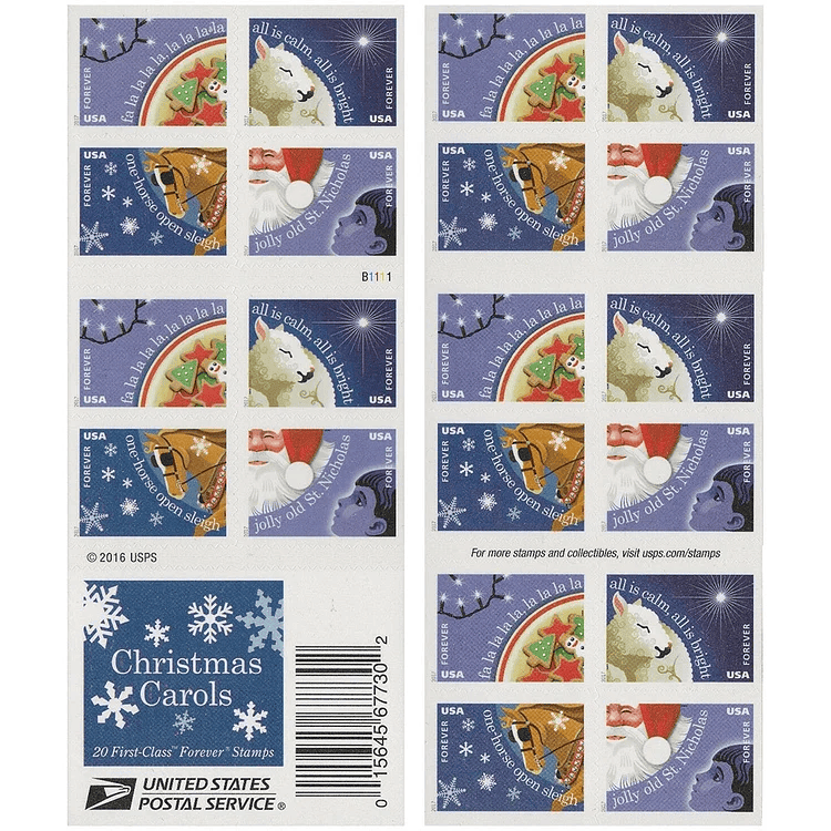 Christmas Carol stamps 2017