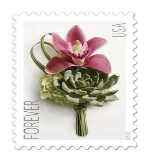 Contemporary Boutonniere Forever Stamps 2020