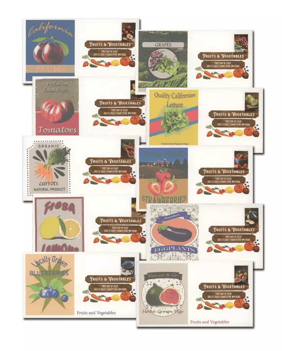 Fruits and Vegetables Stamps 2020