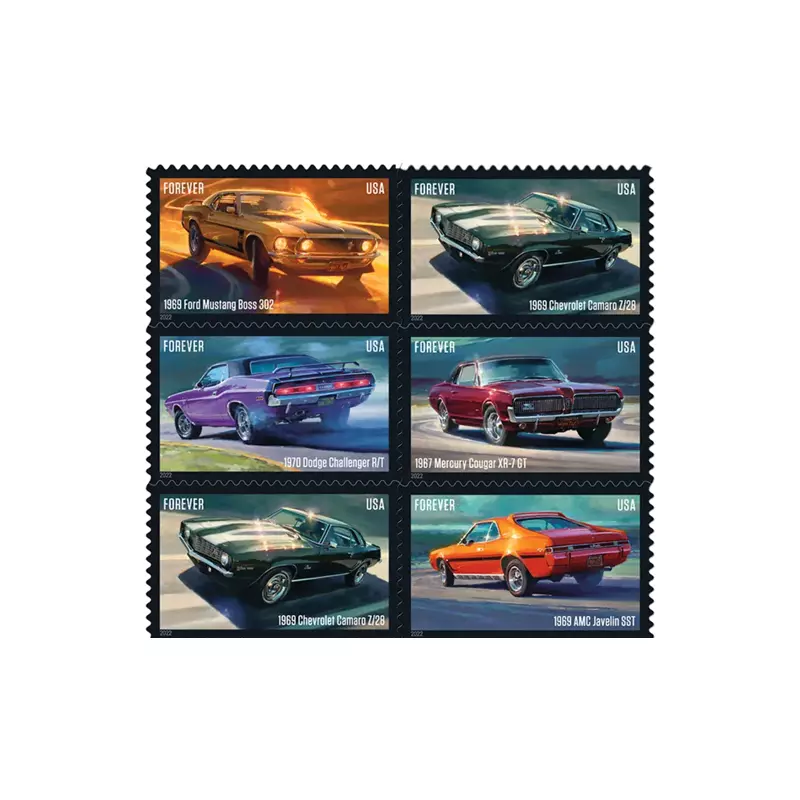 Pony Cars Stamps 2022