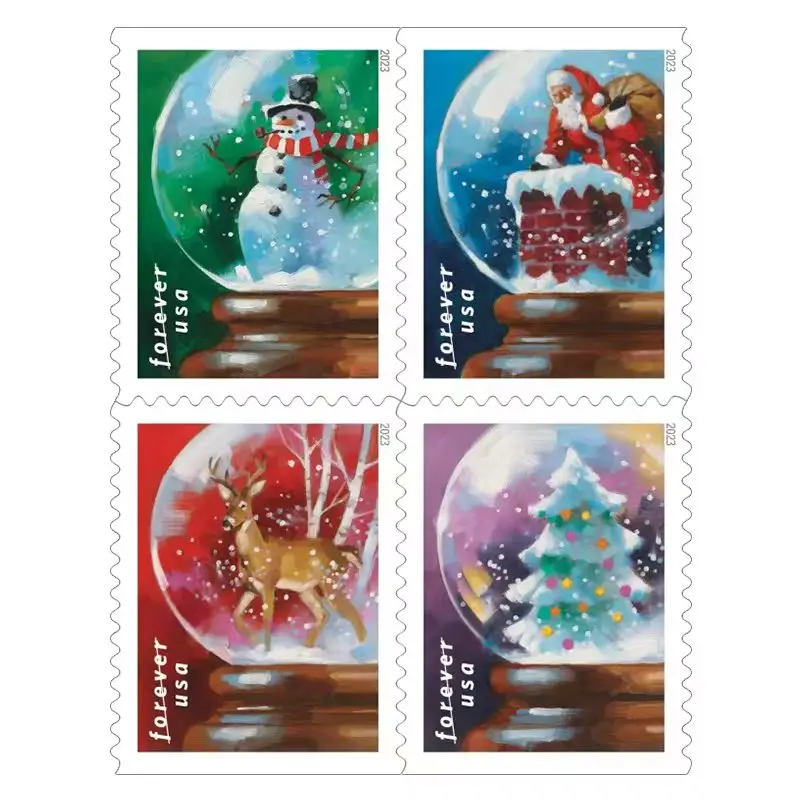 Snow Globes Forever Stamp