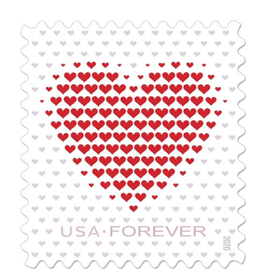 Made of Hearts Forever Stamps 2020