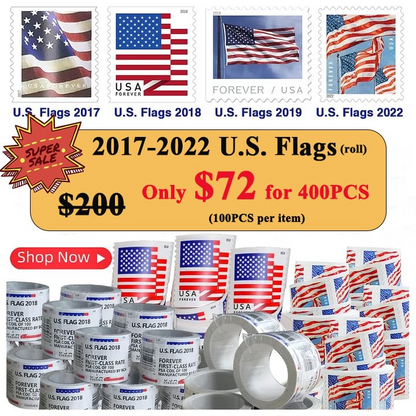 🎁【US Free Shipping】- Flag-Big Saving-$72/400PCS