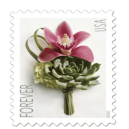 Contemporary Boutonniere Forever Stamps 2020 500 Permanent