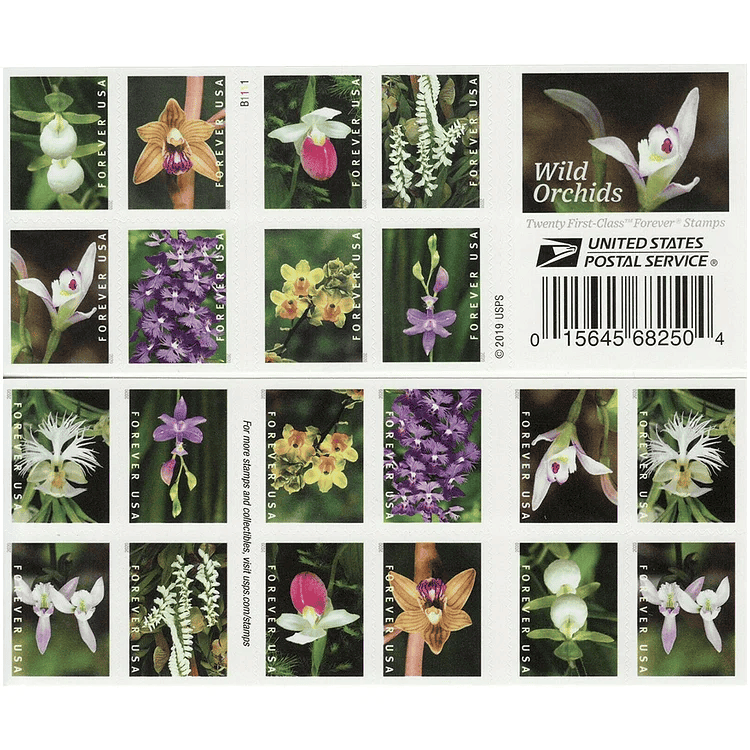 Wild Orchids Stamps 2020