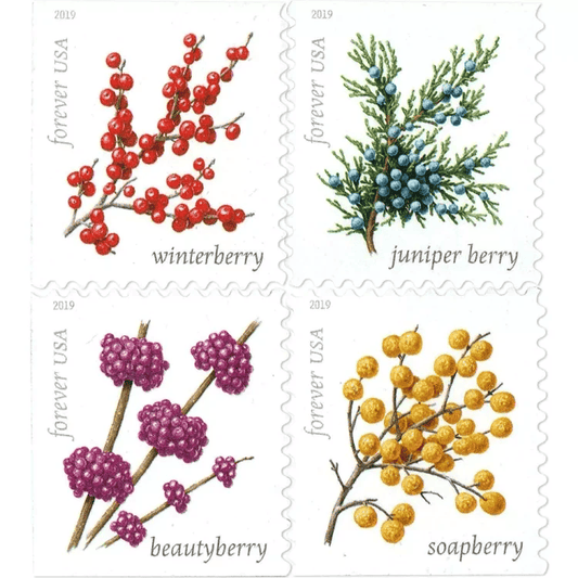 Winter Berries Forever Stamps 2019